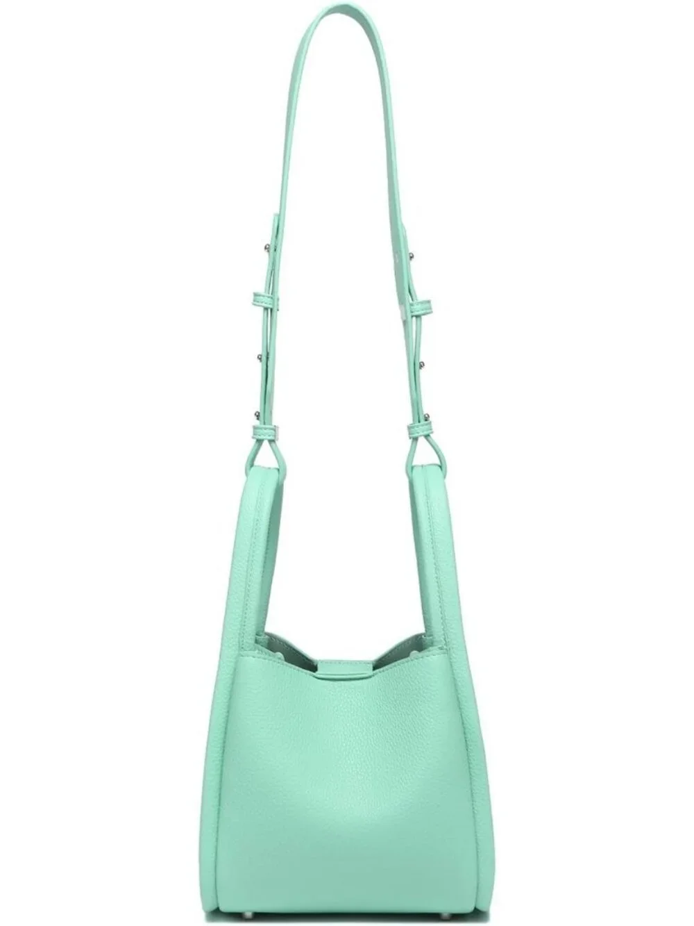 Chic Mini PU Bucket Crossbody Bag with Magnetic Closure - Stylish & Versatile